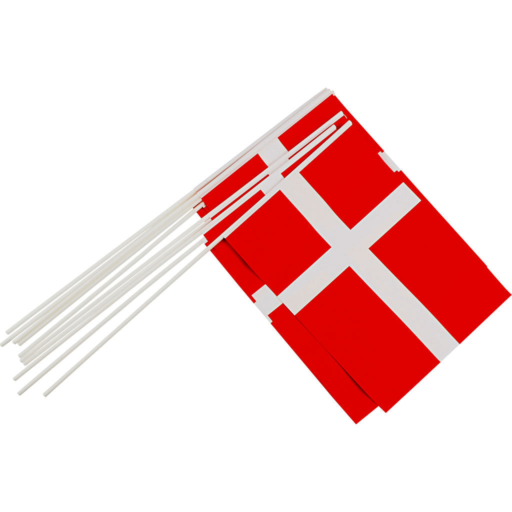 Papirflag 20x25 cm - 10 stk. til festlige anledninger
