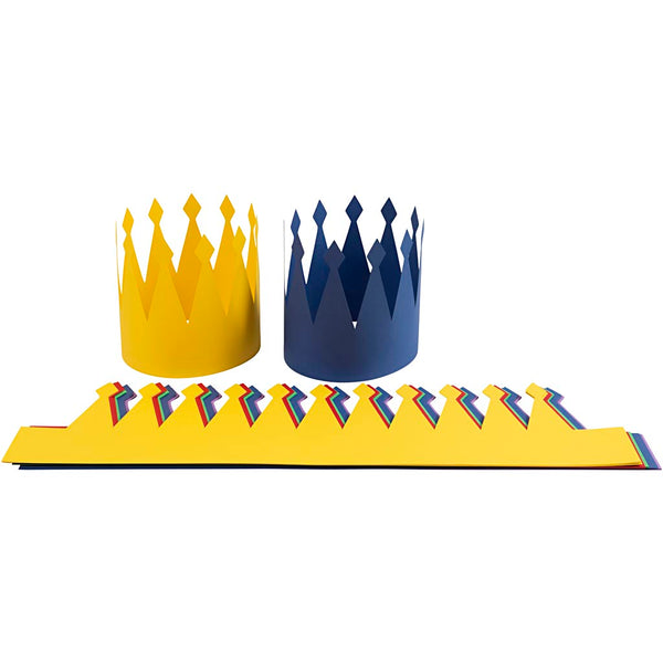 Fødselsdagskroner, H: 18 cm, L: 66 cm, 300 g, ass. farver, 25 stk./ 1 pk.