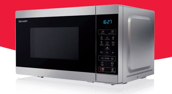 Sharp Mikrobølgeovn Fritstående 800W 20liter Sølv