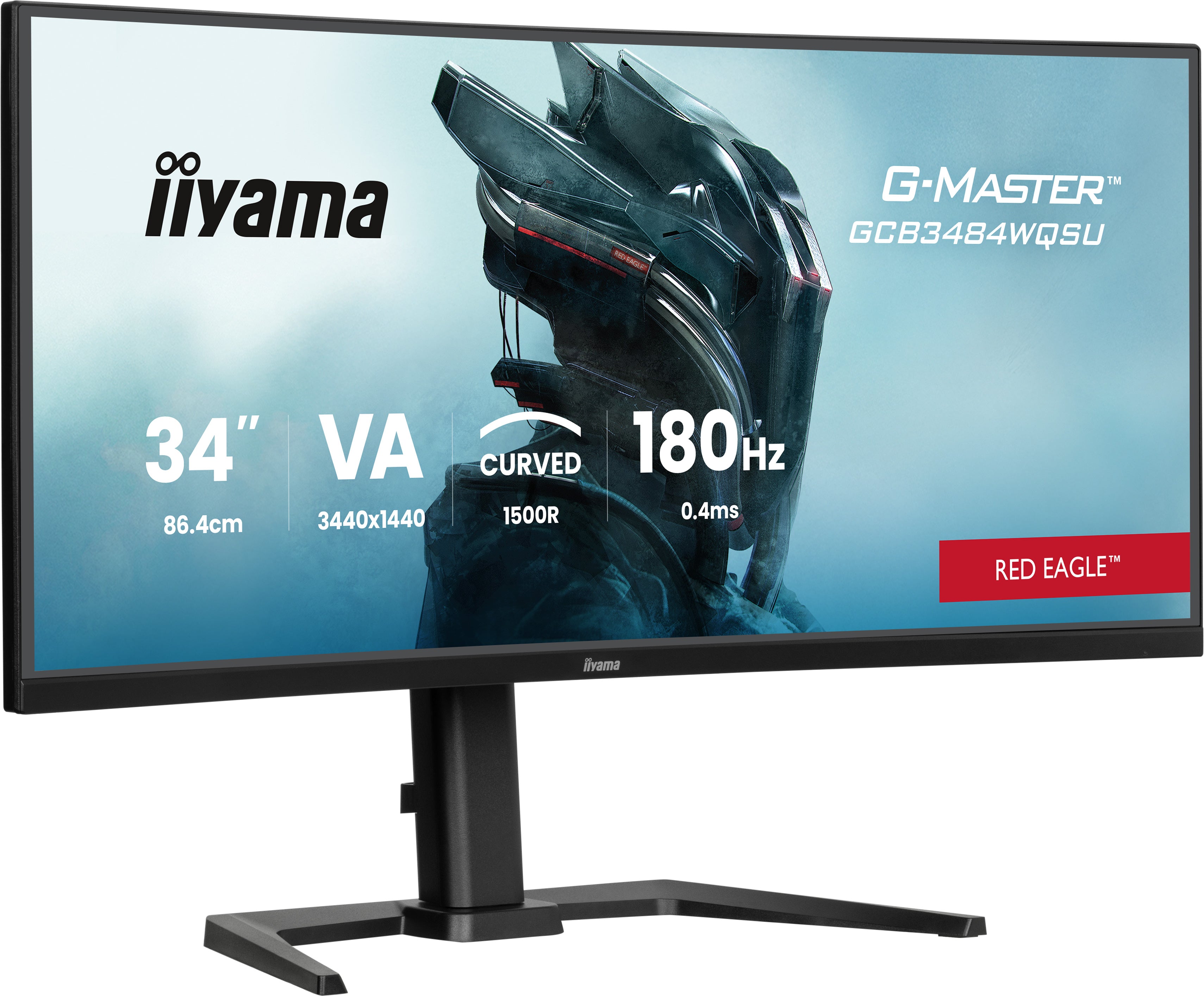 iiyama G-MASTER Red Eagle GCB3484WQSU-B1 34 Computerskærm 3440x1440 180Hz VA