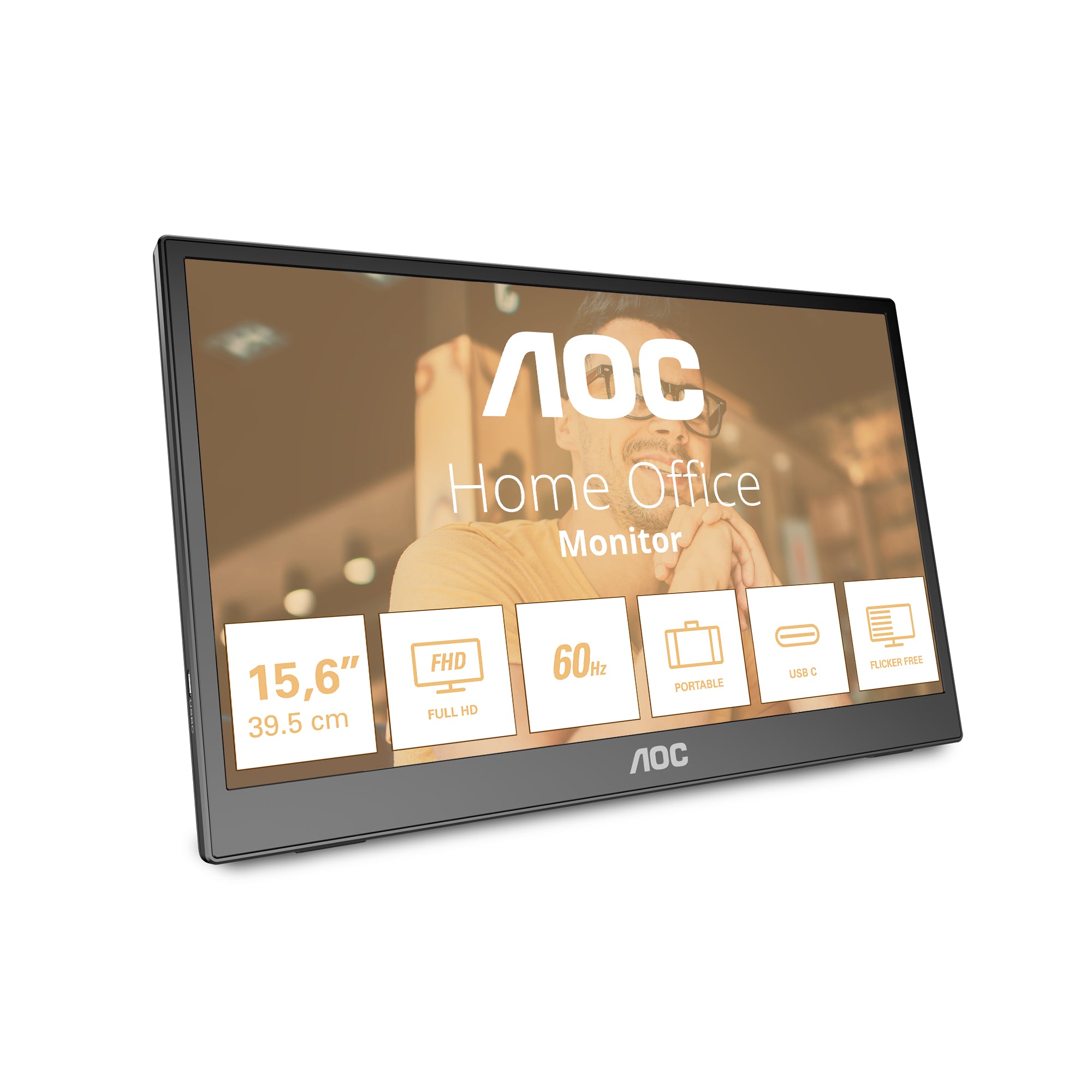 AOC 16T3EA 16 1920 x 1080 (Full HD) USB-C 60Hz Pivot Skærm