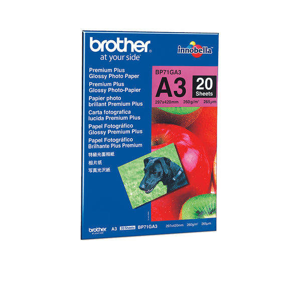 Brother Innobella Premium BP71GA3 Fotopapir A3 (297 x 420 mm) 20ark