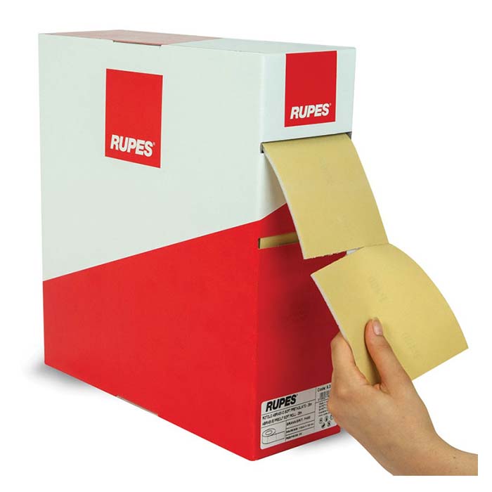 Perforated soft roll abras. 144mmx25m, P1000, 200 stk.
