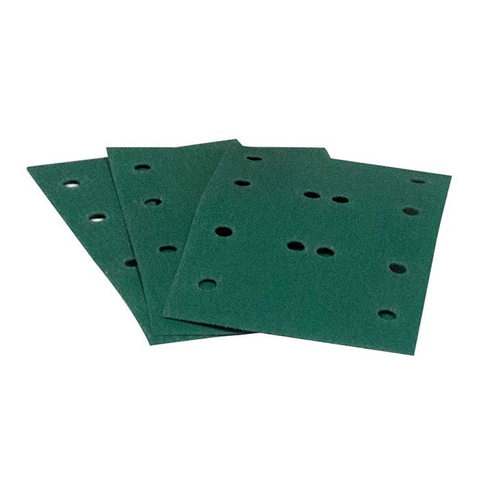 HQ400 film abrasive 80x130 mm 12 hul P80, 100 stk