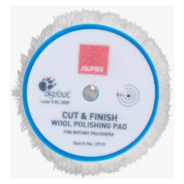 Rotary Ø:180 mm wool pad, cut & finish Ø:150mm, 1 stk.
