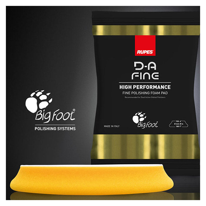 Polerpude fin Ø30/40 mm til DA-polering, gul - Rupes