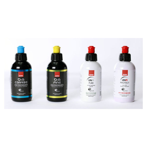 Poleringspakke - Rupes Compound & Polish sample pack, 4x125 ml - Rupes