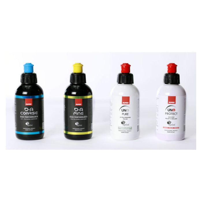 Poleringspakke - Rupes Compound & Polish sample pack, 4x125 ml - Rupes