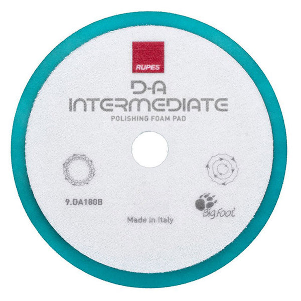 Skumpolérpude DA Intermediate 160/180 mm - mellem polering til billak, Rupes