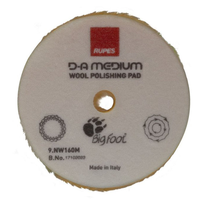 Polerpude - gul, Ø 130 mm. - rupes