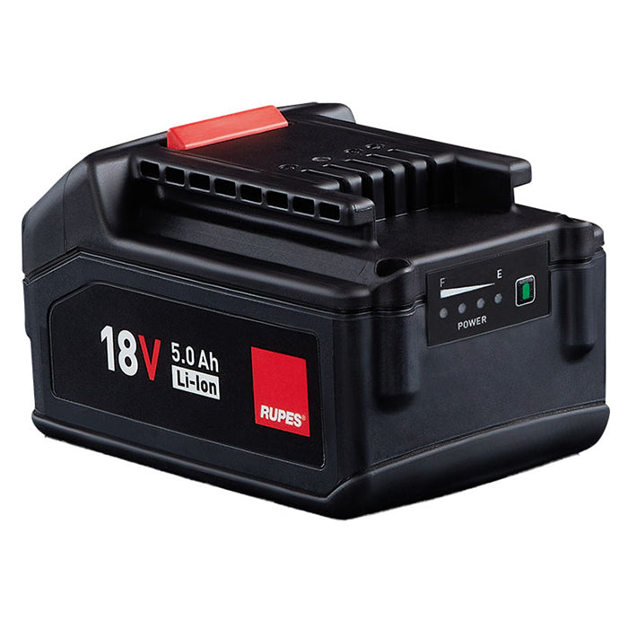 Batteridrevet polermaskine 18V 5Ah med 2 batterier og dobbelt oplader - Rupes