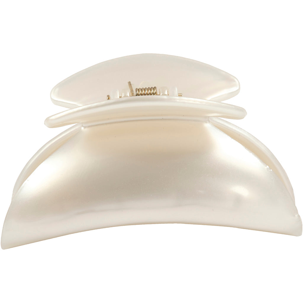 Hårklo, L: 90 mm, B: 45 mm, perlemor, 1 stk.