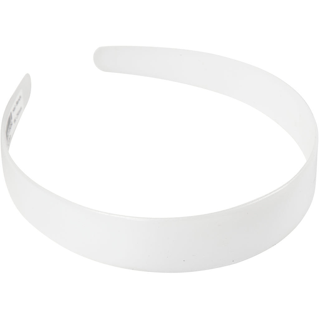 Hårbøjle, B: 25 mm, hvid, 5 stk./ 1 pk.