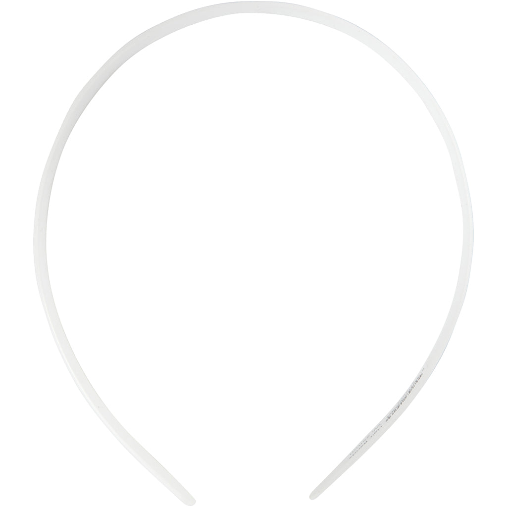 Hårbøjle, B: 25 mm, hvid, 5 stk./ 1 pk.