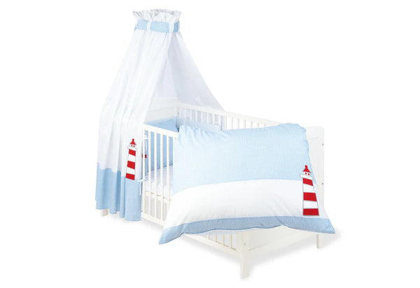 Pinolino Tekstil Udstyr til Tremme-/Babyseng (4 dele), Skib Ohoi