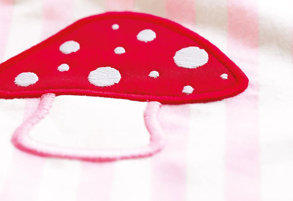 Pinolino Tekstil Udstyr til Tremme-/Babyseng (4 dele), Glückspilz, Rosa