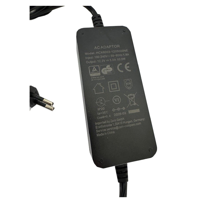 12V til 230V adapter 60W, 5.0A med EU-stik - ZORN