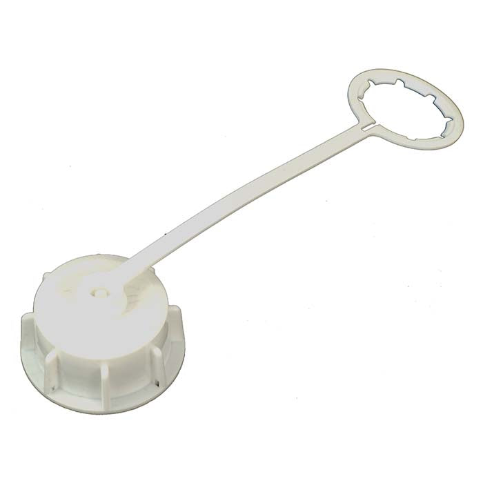 Benzindunk låg hvid - tæt, holdbart plast, passer standard dunk - Netlager