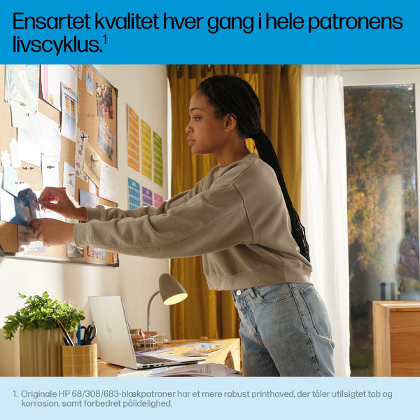 HP 308 Sort 160 sider Blæk