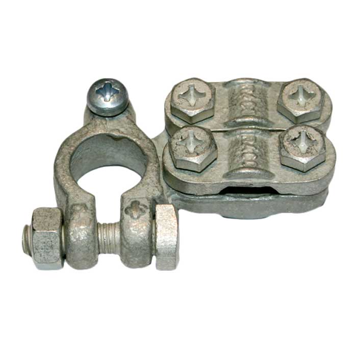 Batteripolsko Positiv-Plus 35-70 mm², højre, fortinnet messing - RACO