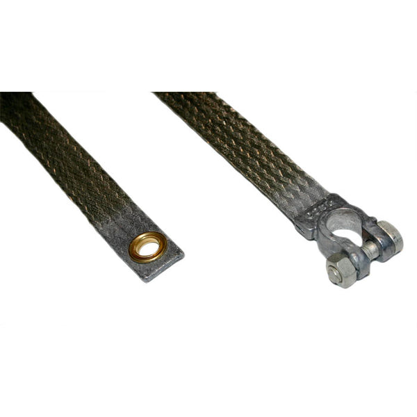 Stelbånd 22 mm² 20 cm med 10 mm øje, fortinnet polsko - Raco