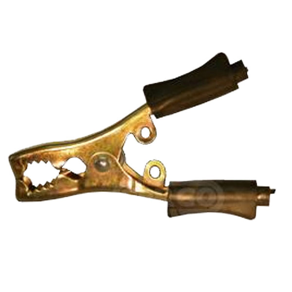 Batteriklemme 40 A 10 - 16 mm² sort håndtag, messing tænger - Raco