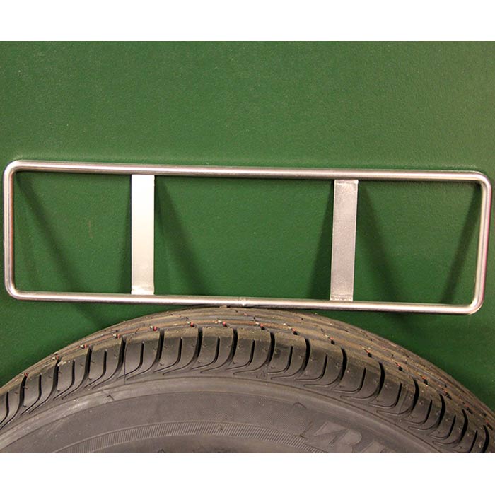 Nummerpladeramme i rustfrit stål 408×108 mm til klassiske biler - 1 Stk. - Netlager