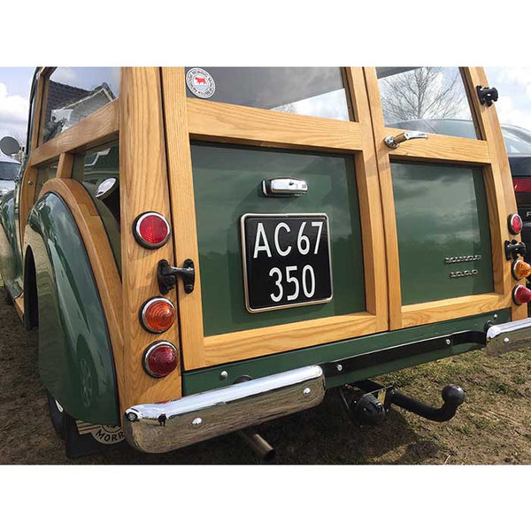 Nummerpladeramme rustfrit stål kvadratisk 205x235 mm - Netlager