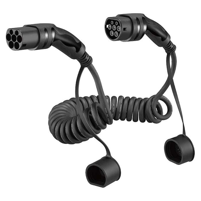 Type 2 spiralladekabel 16A 3-faset 5 m - avant