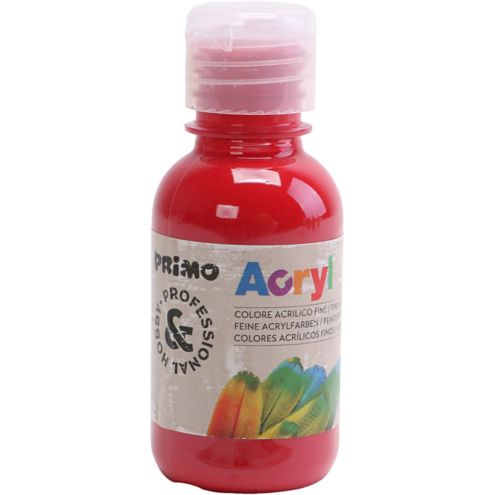 Hobbymaling mat, mørk rød, 125 ml/ 1 fl.