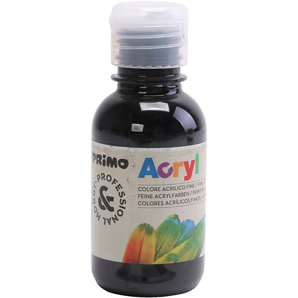 Hobbymaling mat, sort, 125 ml/ 1 fl.