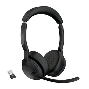 Jabra Evolve2 55 MS Stereo Trådløs Høretelefoner Sort