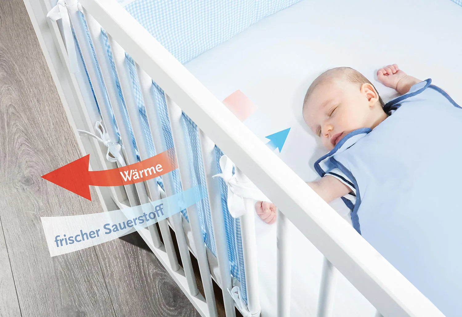 Pinolino Sengerand Til Babyseng (165X28 Cm) – Vichy Caro, Rosa – Interiør og Børnemøbler - Inde og udemøbler til børn - Madrasser og