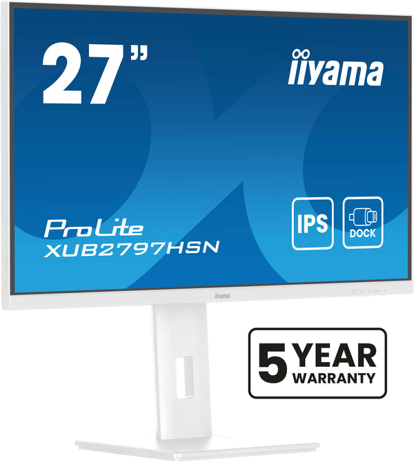 iiyama ProLite XUB2797HSN-W2 27 IPS 1920 x 1080 (Full HD) HDMI DisplayPort USB-C 100Hz