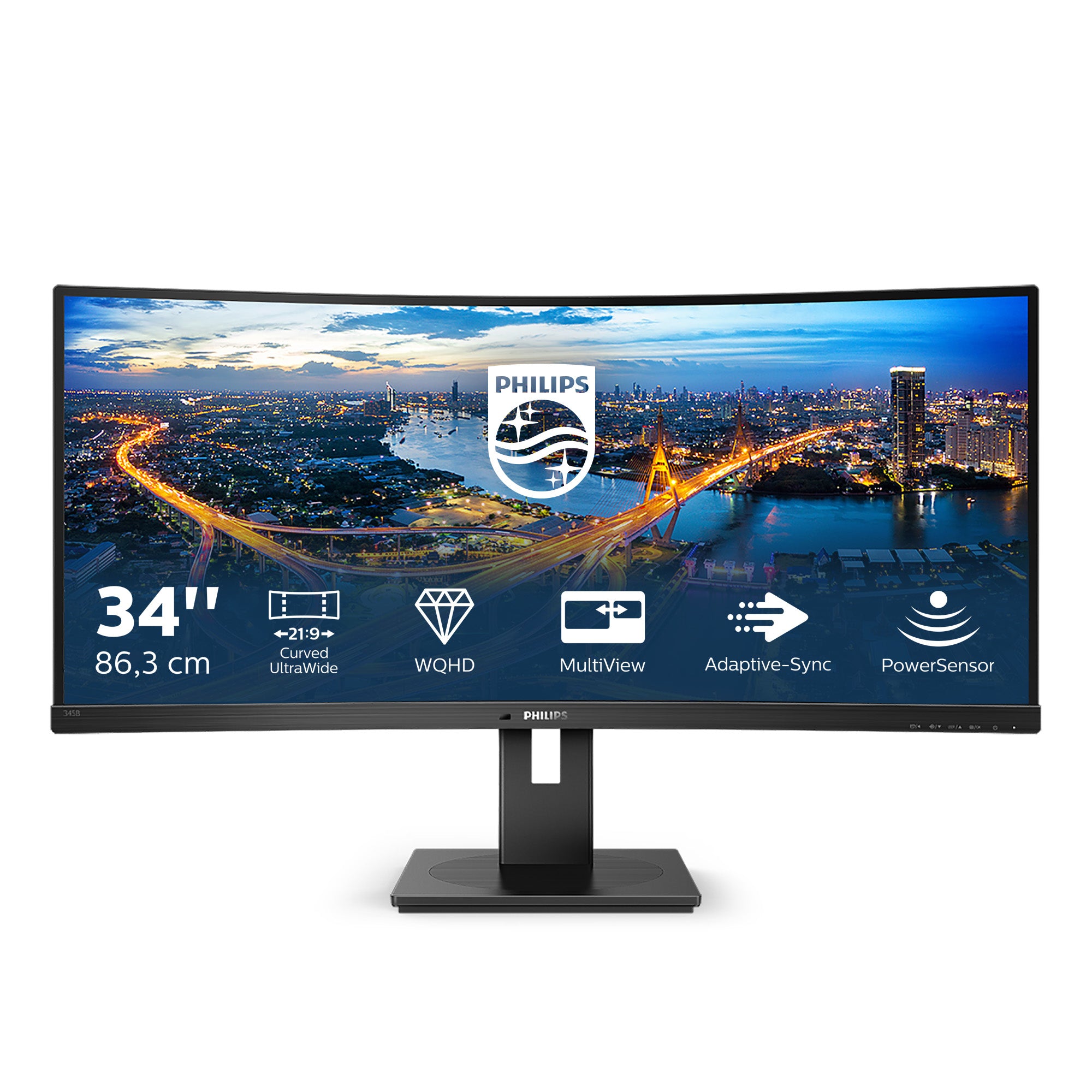 Philips 345B1C 34 VA 3440 x 1440 (UltraWide) HDMI DisplayPort 100Hz
