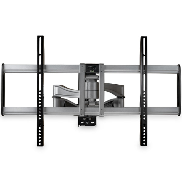 StarTech.com Full Motion TV Wall Mount, Heavy Duty Articulating TV Wall Mount Bracket for 32 to 75 (165lb/75kg) VESA Display, Universal Adjustable Tilt/Swivel Flat Screen Arm, Silver - Cable Management (FPWARPS) Beslag Tv 32-75