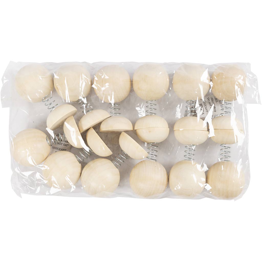 Hoppedihopfigur i træ - 12 stk. til kreative projekter