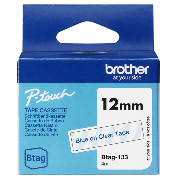 Brother BTAG-133 Mærkattape Rulle (1,2 cm x 4 m) 1kassette(r)