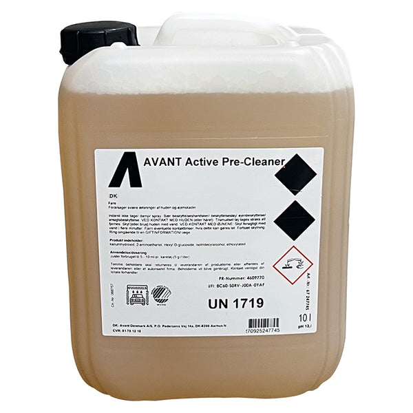 Forvaskalkalisk pre-cleaner 10 L - Svanemærket, høj skumning - Avant
