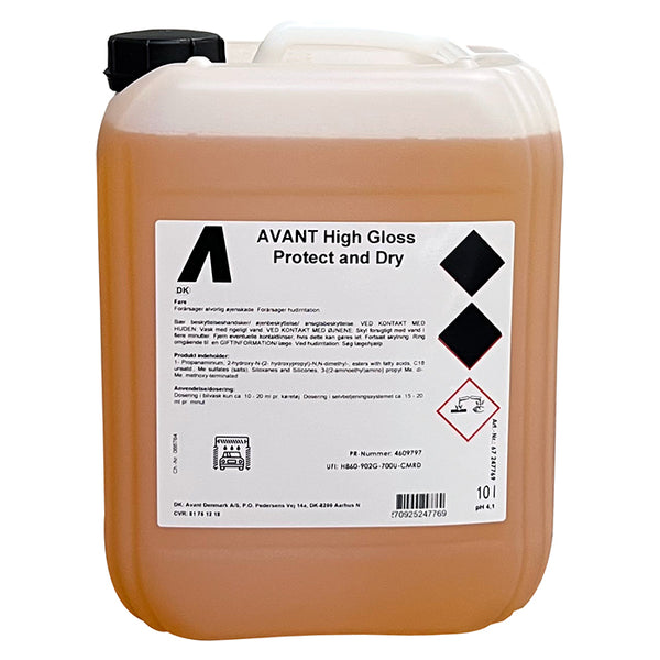 Avant High Gloss Protect and Dry 10L