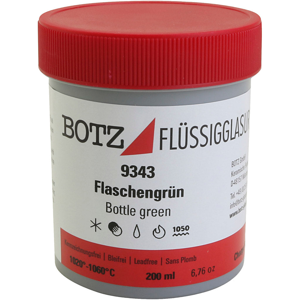 Grøn Lertøjsglasur 200 ml - Blyfri og Klar til Brug