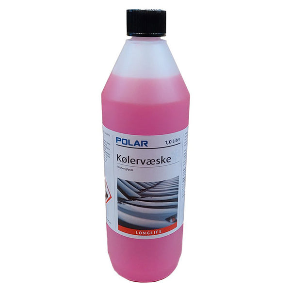 Kølervæske longlife 1L - frost- og korrosionsbeskyttelse, ethylenglycol, silikatfri - Polar