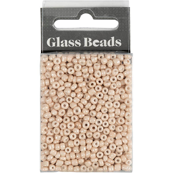 Rocaiperler, diam. 3 mm, str. 8/0, hulstr. 0,6-1,0 mm, pudder, 25 g/ 1 pk.