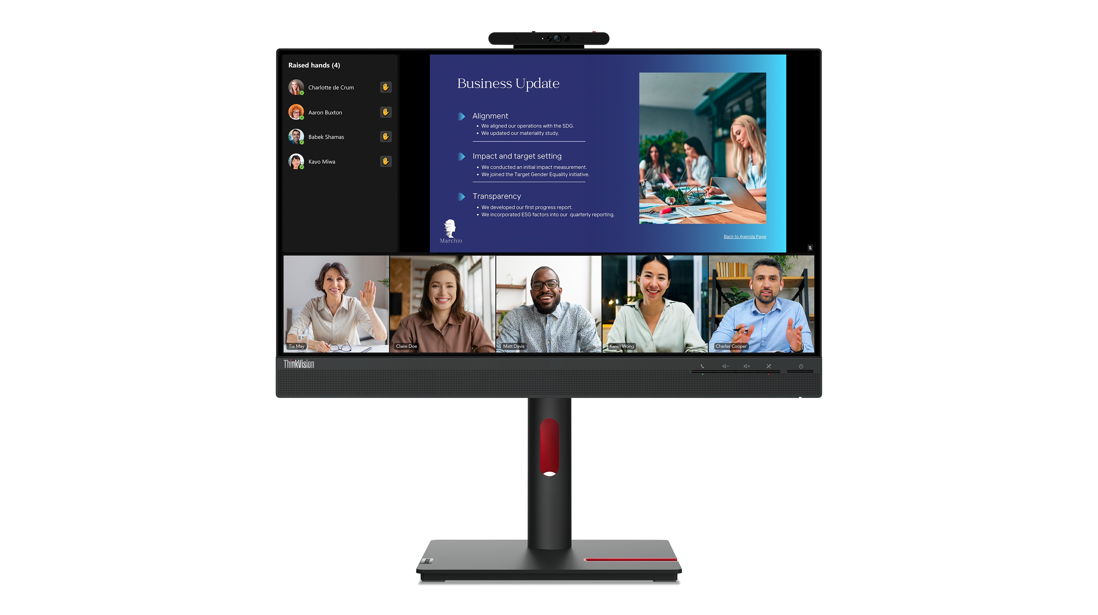 Lenovo ThinkVision T24v-30 24 IPS 1920 x 1080 (Full HD) VGA (HD-15) HDMI DisplayPort 75Hz