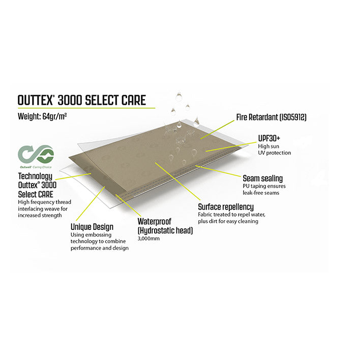 Biltelt til dobbeltdørs biler Dunecrest L - kompatibel VW T5/T6, Mercedes W639/W447, Tesla Model Y - Outwell