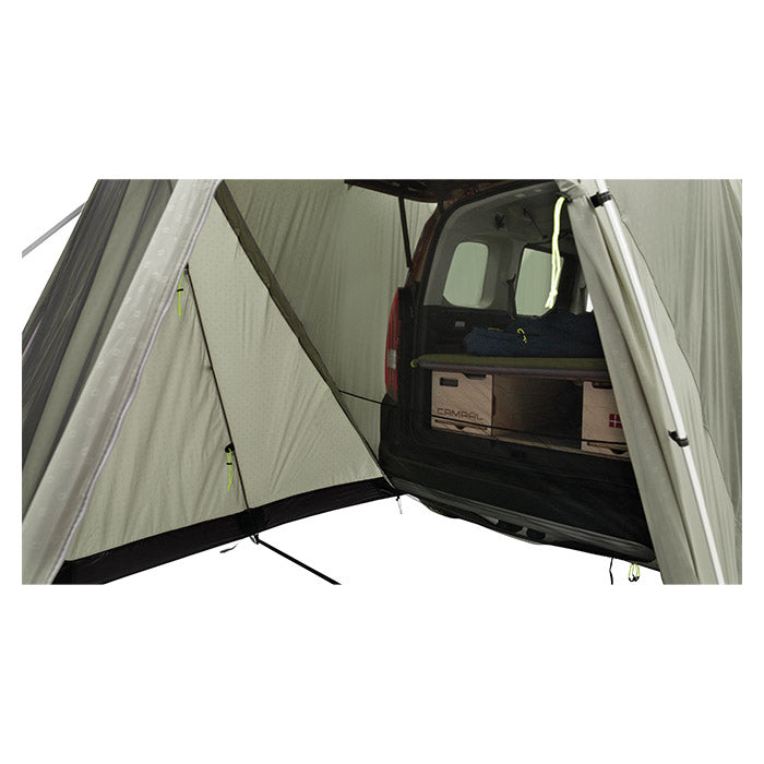 Biltelt Sandcrest S - vandtæt bagklapstelt til SUV/MPV, letvægts aluminiumstang, Insektnet - Outwell