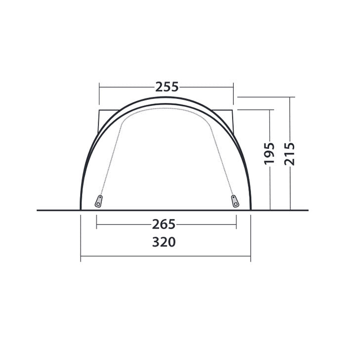 Biltelt til campervan/VW Multivan med aftageligt gulv, UPF30+ og HookTrack - Outwell