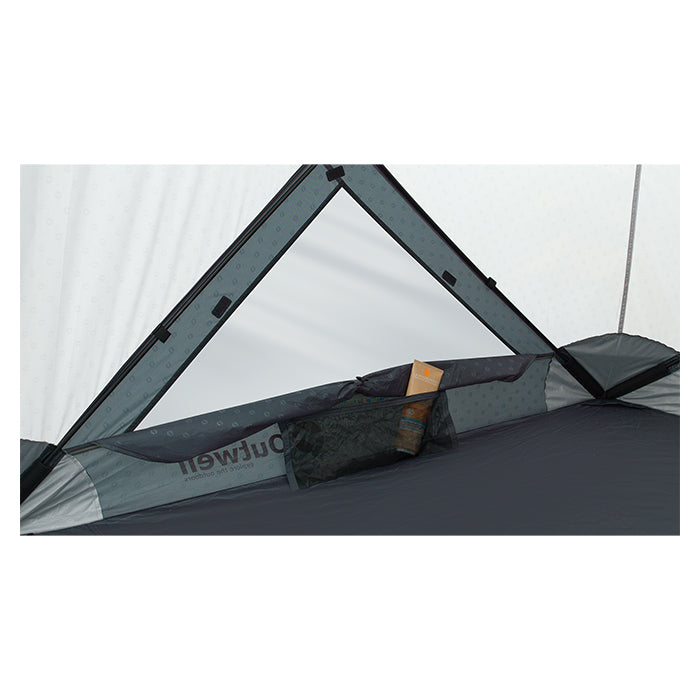 Strandtelt hurtigt opsat med Rapid-pitch Lite, sandfyldte hjørneposer, ventilering - Outwell