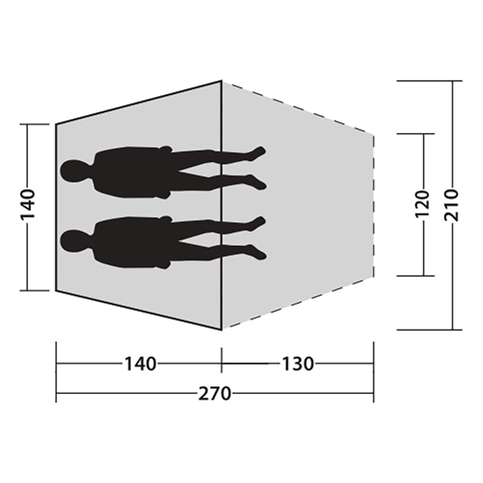 Strandtelt hurtigt opsat med Rapid-pitch Lite, sandfyldte hjørneposer, ventilering - Outwell
