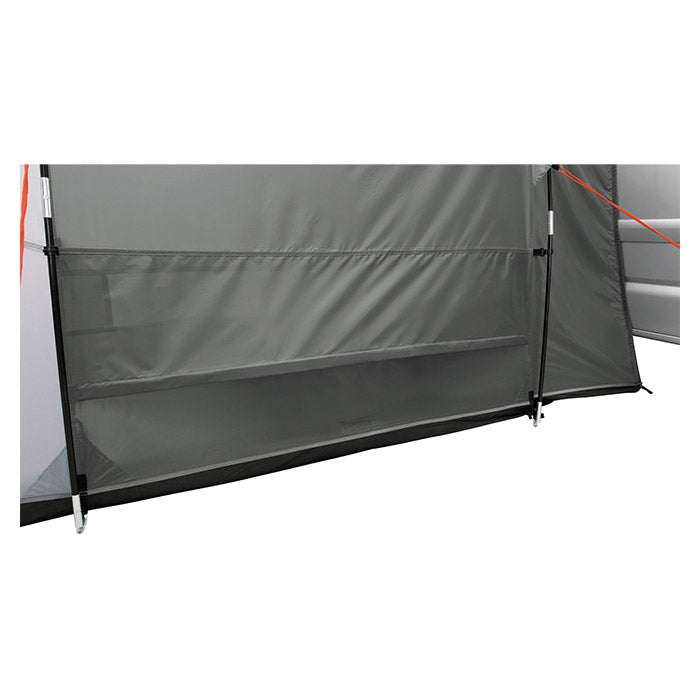 Biltelt tunneldesign med frontsolsejl, ståhøjde og ventilering - Easy Camp